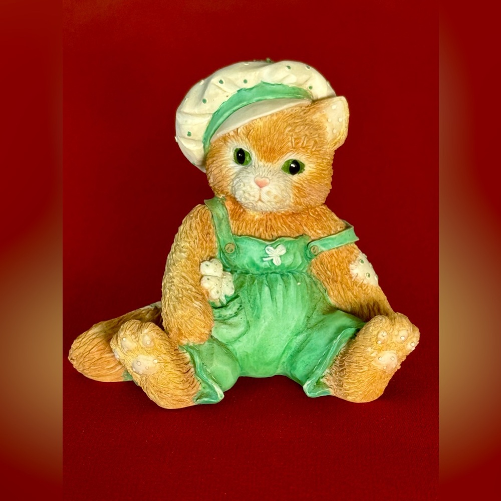 VTG Enesco Calico Kittens, 1993 edition "Friendship Is The Best O' Luck”🍀